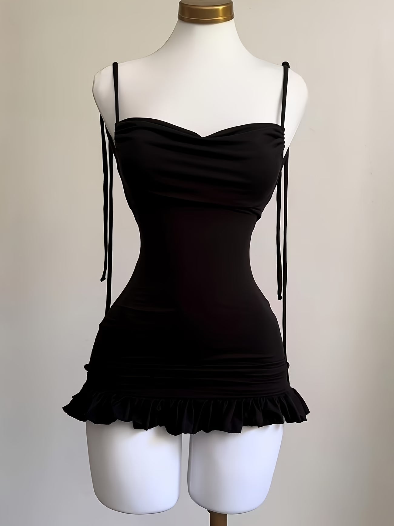 Mini Skirt Open Back Dress