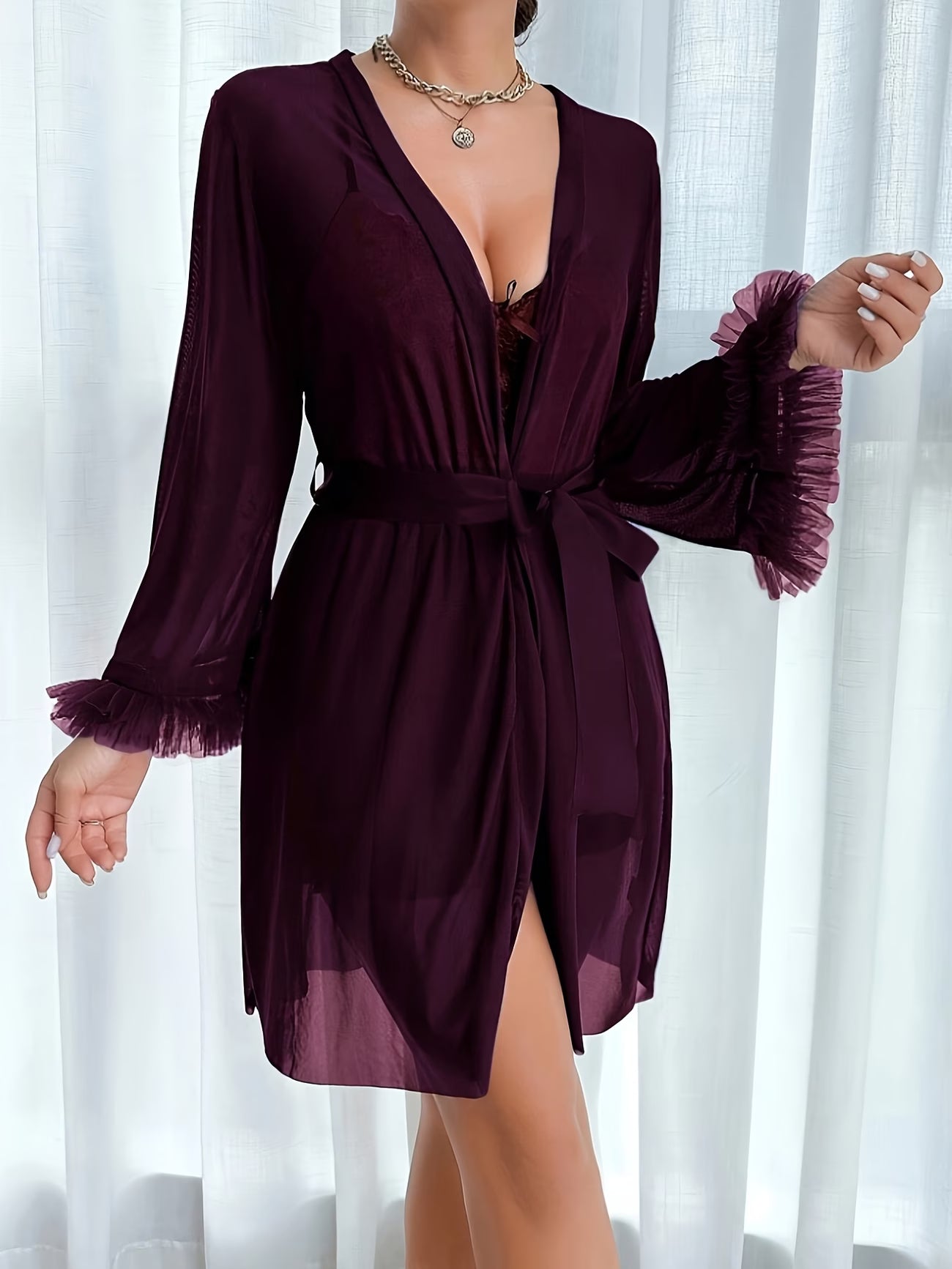 2 Piece Robe + Dress Pigama