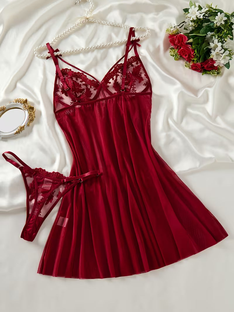 Red Floral 2 Piece Set