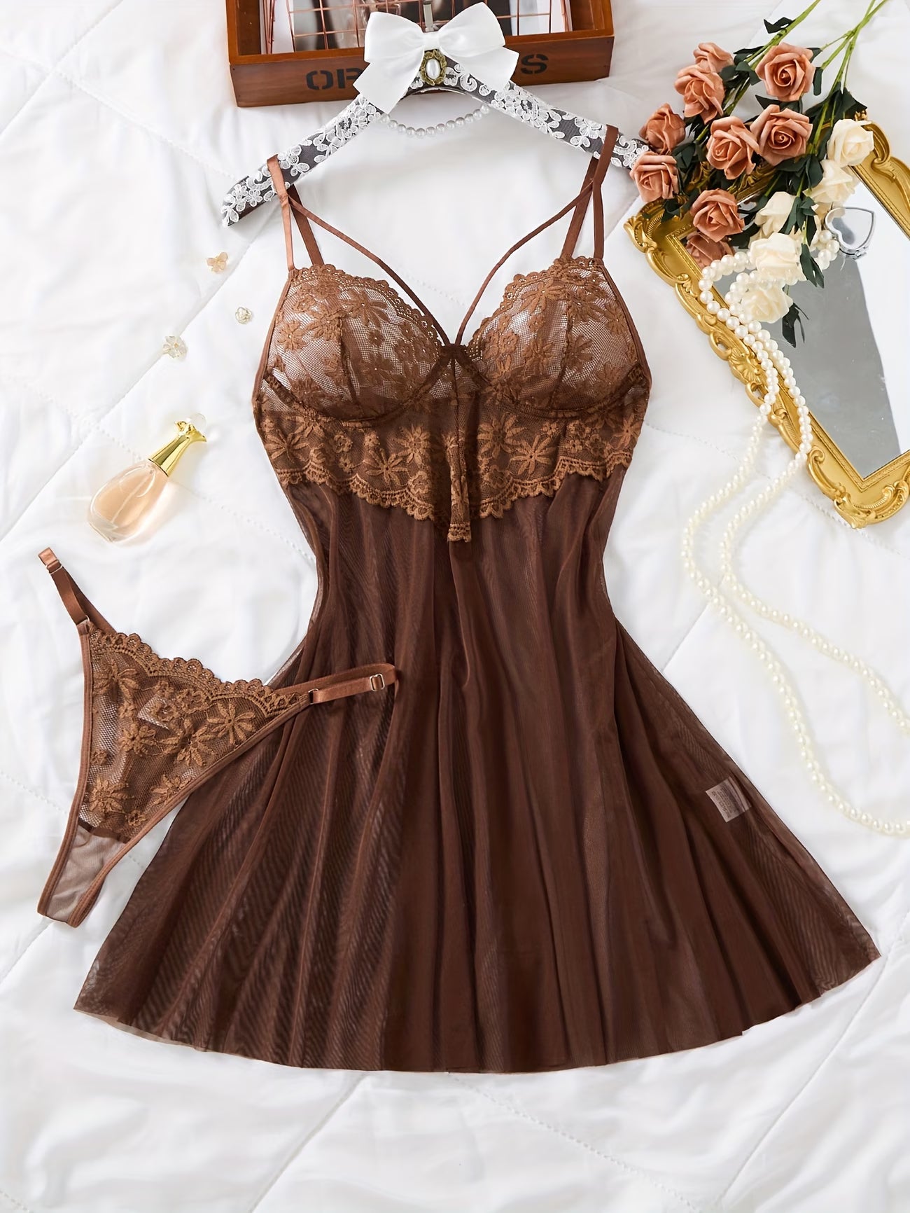 2 Piece See Through Dress